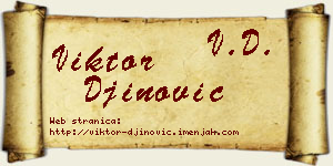 Viktor Đinović vizit kartica